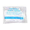Factory direct food catering baking hair plastic transparent thickened pe gloves 100 wholesale disposable gloves