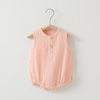 Baby's Gauze Wrap Fart Clothes Summer Thin Baby's Triangle Hats Climbing Clothes Newborn Clothes Pure Cotton Summer Suit