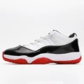 AJ11 Low Top - White Red