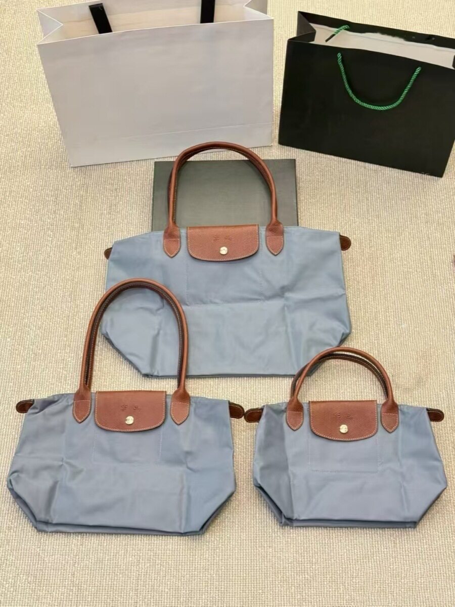 French Longchamp Bag 70Th Anniversary Edition Handbag Classic Dumpling Bag Nylon Tote Bag Commuter Bag Genuine Leather Women's Bag