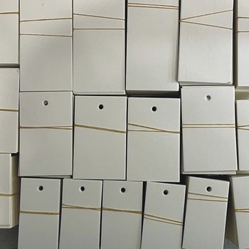 Neutral Blank Card Label Paper Card Clothing Tag Certificate Price Tag Trademark Hanging Tag 300g White Card