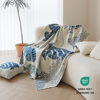 Pure Cotton Fine Knitted Sofa Blanket Underwater World Pure Cotton Knitted Blanket