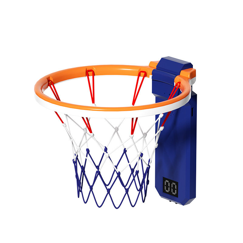 Children's Basketball Indoor Shooting Frame Toy Boy Hanging Stackable Baby Basketball Frame Silent Leather Ball Gift