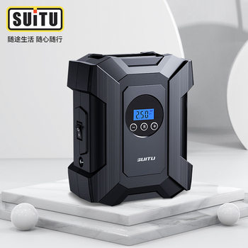 Inflatable Pump, Multi-Functional Electric Tire Pump, Portable Car 12V Air Pump, Digital Display Model