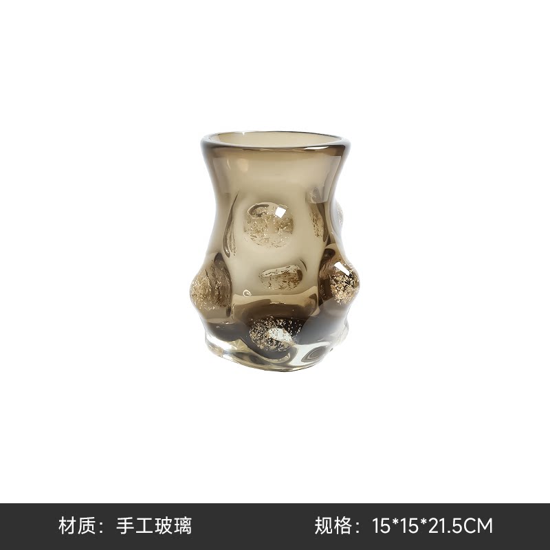 轻奢现代玻璃花瓶多款样板间售楼处北欧家居客厅餐桌软装家居饰品