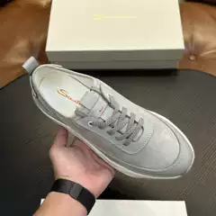 Luxury Brand Men's Casual Leather Shoes 2024 New Textured Leather Versatile Breathable Thick-Soled Height-Increasing Sneakers
