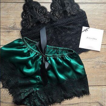 Sexy Lingerie European and American Export Amazon Popular Pajamas Women's Lace Pajamas Intimates Nightgown Ebay Women's Intimates