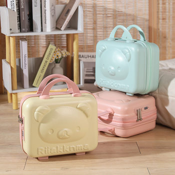 Manufacturer Wholesale 14 Village Suitcase Mini Makeup Case Luggage Trolley Case Souvenir Storage Box Small Makeup Case