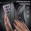 Suitable for Samsung S26Ultra Glossy Lens Protector Buckle Magneto Phone Case S25Plus Double-Sided Glass S24Fe