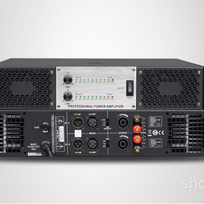 Source Factory Engineering-Grade Pure Power Amplifier, High-Power, High-Fidelity, Dedicated for Stage, Wedding, Ktv, and Conferences