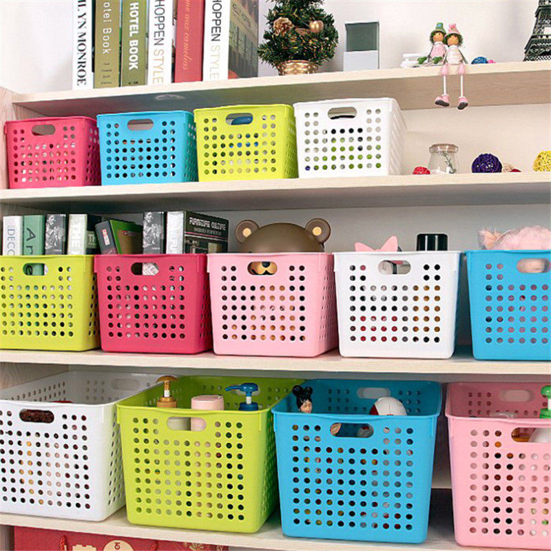 Desktop Storage Plastic Basket Sundries Storage Basket Kindergarten Storage Basket Storage Box Snack Storage Finishing Basket