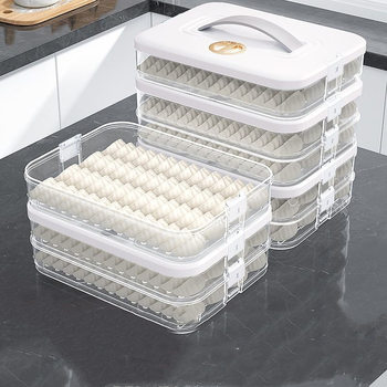 Dumpling Box Food-Grade Frozen Special Sealed Fresh-Keeping Box Dumpling Wonton Quick-Frozen Home Kitchen Refrigerator Storage Box