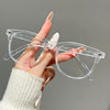 Tea Tortoise Shell Rice Nail Glasses Frame 2025 New Big Face Slimming Look Ultra-Light Flat Glasses