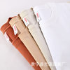 230 grams of American heavy short sleeve men's and women's shoulder bottoming solid color T-shirt class clothes custom logo T-shirt wholesale