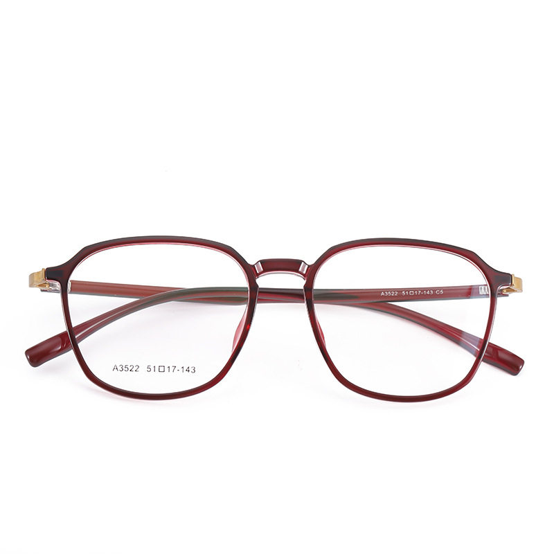 A3522 new ultra-light TR90 glasses Korean retro polygon frame student with degree myopia optical frame