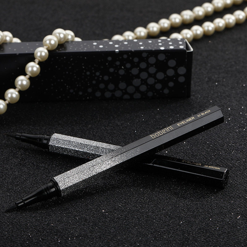Star Eyeliner Non-blooming Waterproof Sweat-proof Women's Hard Head Thin Novice Beginner Eyeliner Pen Cross-border Hot Sale