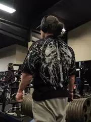 Breathedivinity American Trendy Brand Dark Style Muscle-Enhancing Pure Cotton Sports Fitness Men's Short-Sleeve T-Shirt