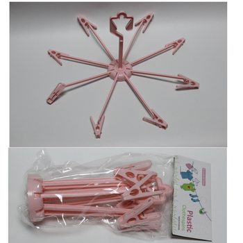 Foreign trade products color folding drying rack 8 clip diameter about 33CM folding socks rack inner hanger