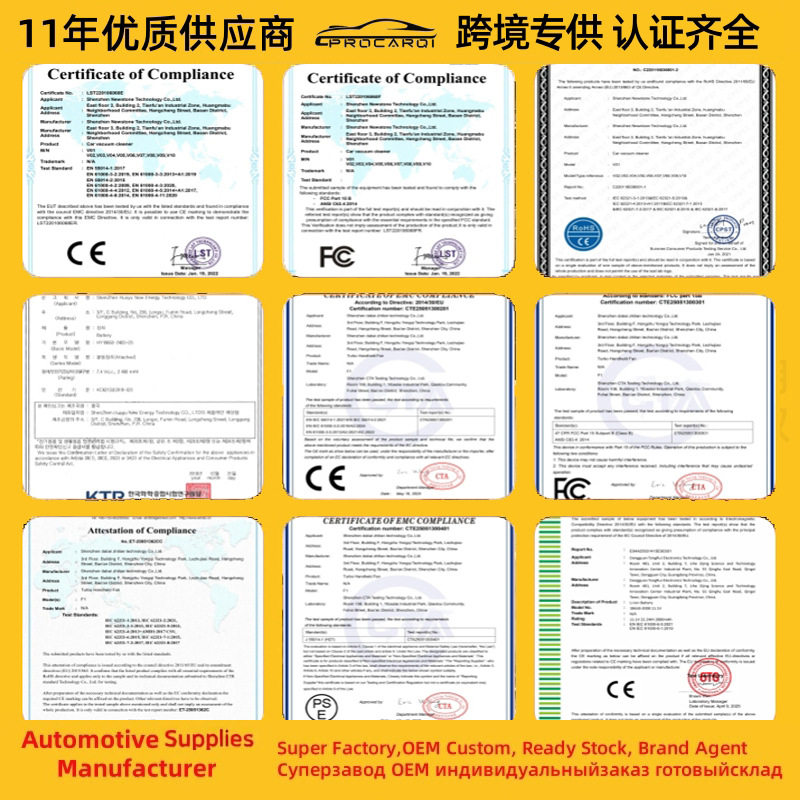 Cross-Border Small Car Vacuum Cleaner with Strong Suction and Blowing Power, Mini Car and Home Handheld Wireless Portable Vacuum Cleaner