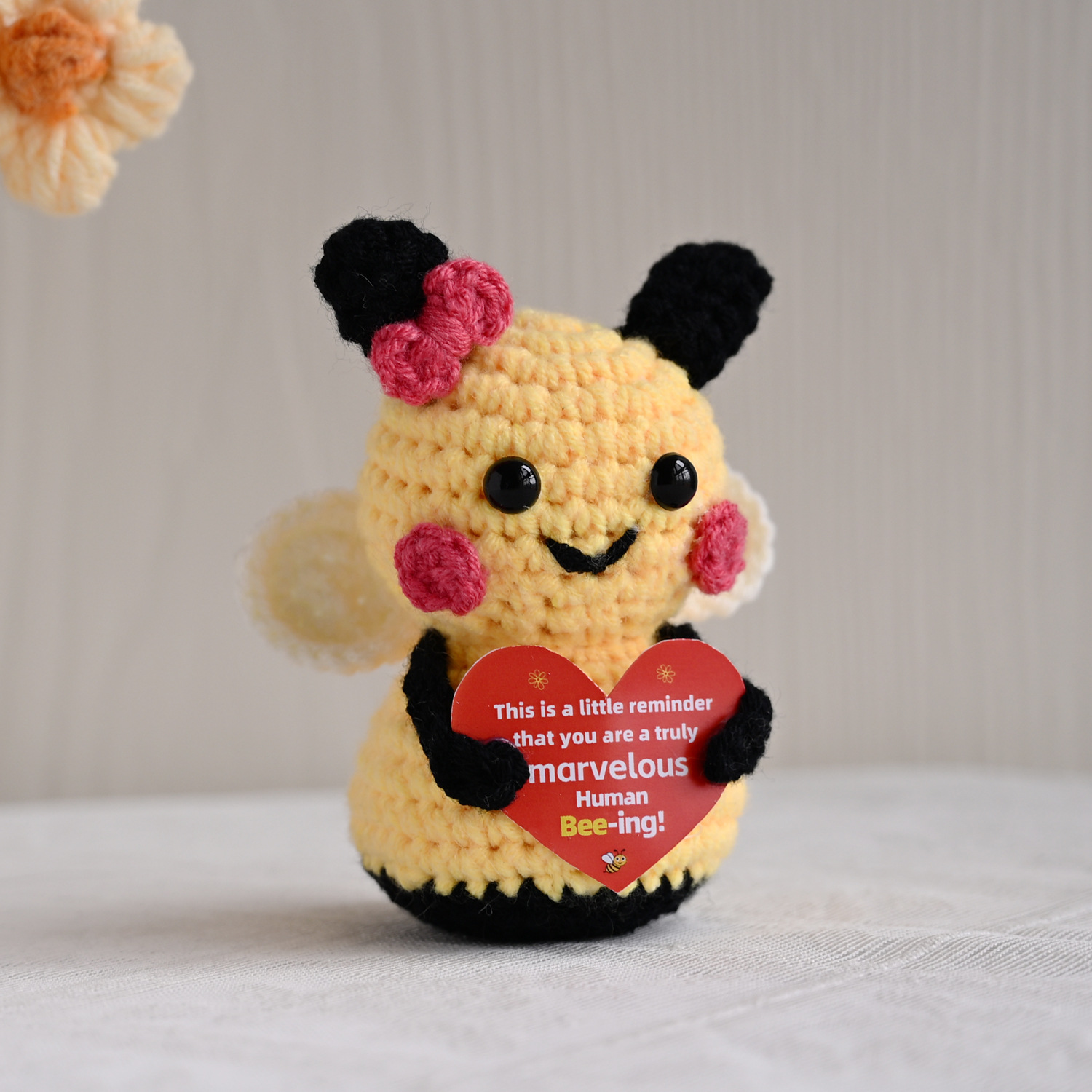 亚马逊新品Cute Frog Toy Card有趣的动物钩织玩具礼物创意礼品