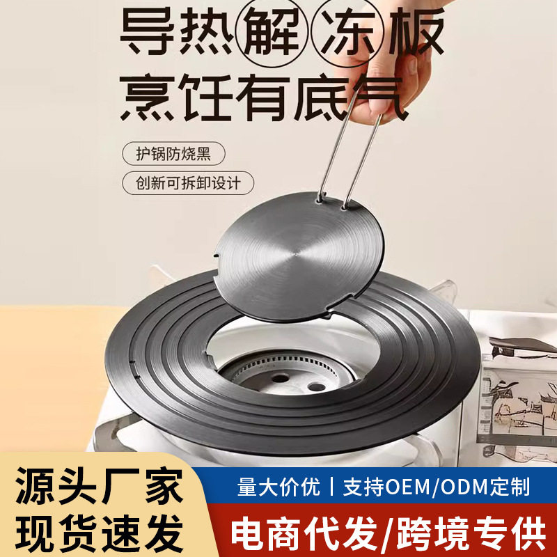 Wholesale heat conduction plate heat conduction plate household heat insulation plate enamel pot coal gas stove removable thawing anti-black pot bottom