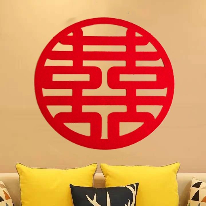 Wedding wedding supplies happy word factory wholesale large happy word window flower happy word door flocking happy word stickers for celebration