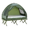 Outdoor Mountain Camping Style Off-The-Ground Tent Military Green Camp Bed Tent 4-in-1 Camping Style Multi-Functional Tent Manufacturer Customization