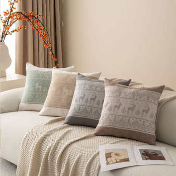 Nordic Simple Modern Pillow, Light Luxury and High-End Pillow Cover, Decorative Sofa Backrest, Office Lumbar Pillow Cushion Cover