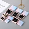 Pearlescent gradient pink blue jewelry storage box ring earrings necklace bracelet box jewelry packaging box factory wholesale