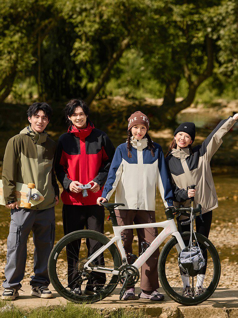 Customized Pure Color Jacket Work Clothes with Printed Embroider Logo Work Clothes Factory Clothes Three-In-One Removable down Liner