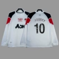 2010-11 Man L Away UCL White (Long Sleeve) + Print No. 10