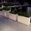 Cute Flower Box Outdoor Creative Combination Kindergarten Playground Outdoor Fence Partition Flower Trough Iron Flower Pot Planting
