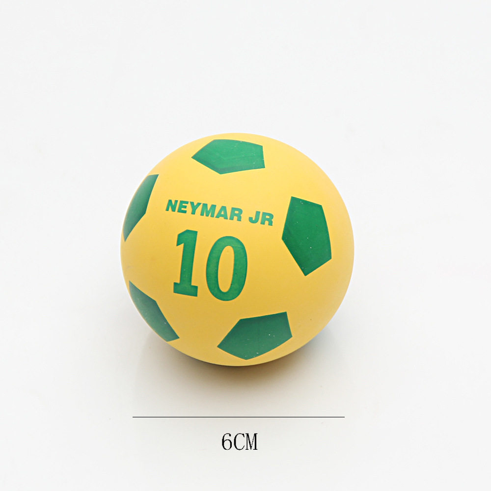 Elastic Ball World Cup Football Rubber Mini 6cm Bouncy Ball Bouncing Ball Toy Cross-Border Colorful Ball