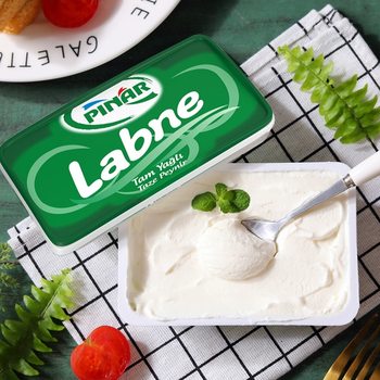 Turkish Labni Spread Cheese Bagel Light Lemon Flavor Sinirich Cream Cheese