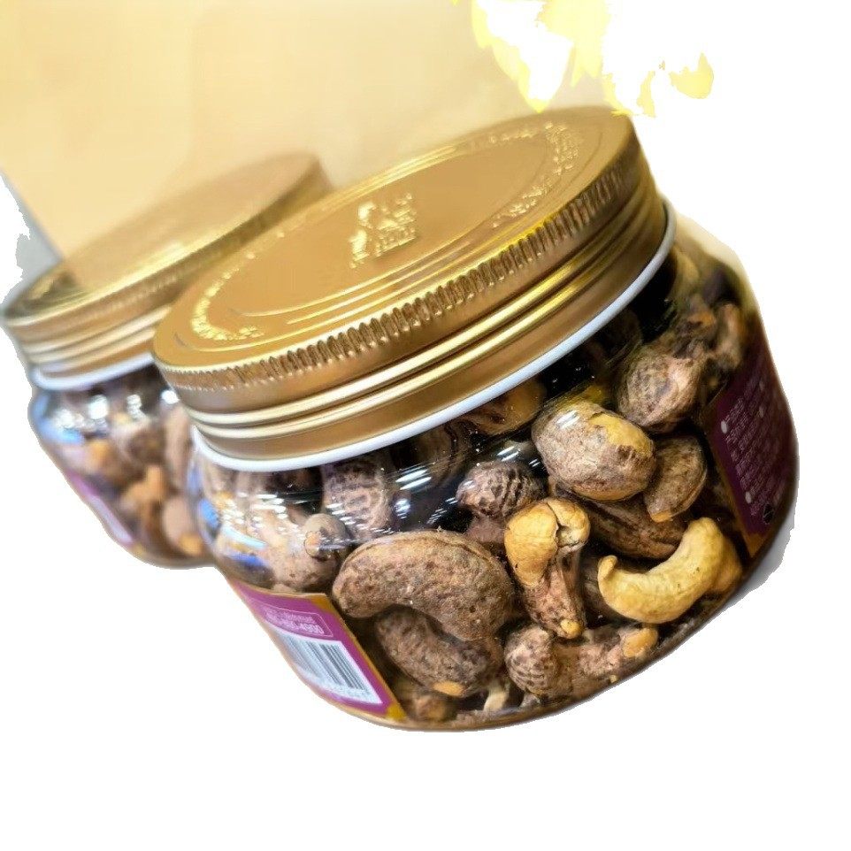 Three Squirrels Purple Skin Cashew Nuts Canned Nuts with Skin Original Flavor Cashew Nuts Snacks Healthy