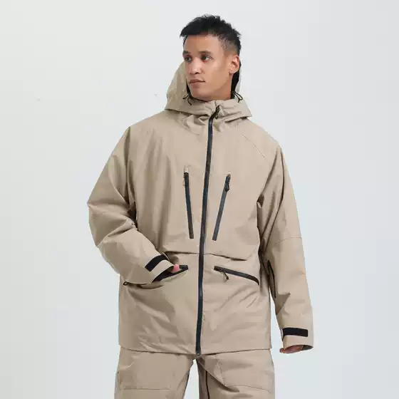 Ski Clothing Men's Tops Winter Outdoor Sports Double-Board Warm Breathable Waterproof Windproof Veneer Export Ski Clothing for Women