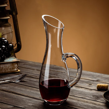 Wholesale High-End Crystal Glass Decanter for Home Use, Commercial Light Luxury High-End Wine Dispenser