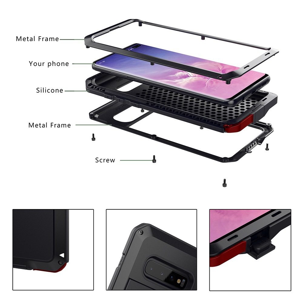 Suitable for Iphone17Pro Tank Metal Three-Proof Mobile Phone Case Apple 16 Sealed Anti-Fall and Dustproof Protective Cover 14