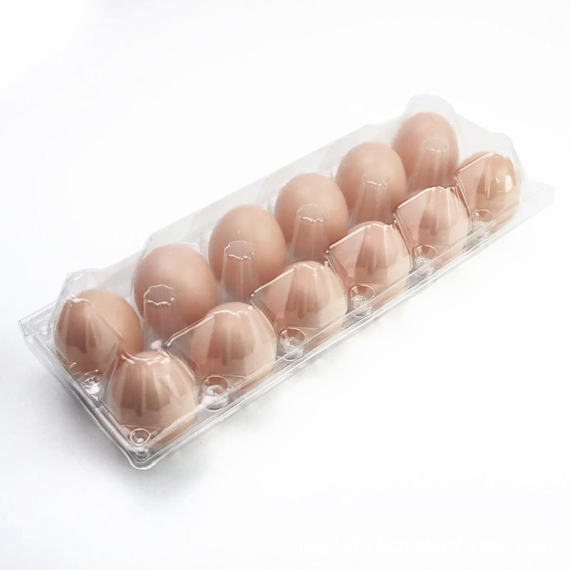 Disposable egg tray plastic packaging box 4/6/8/9/10/12/15/20/30 padded PET shockproof