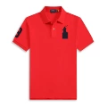 Polo shirt - red with black logo