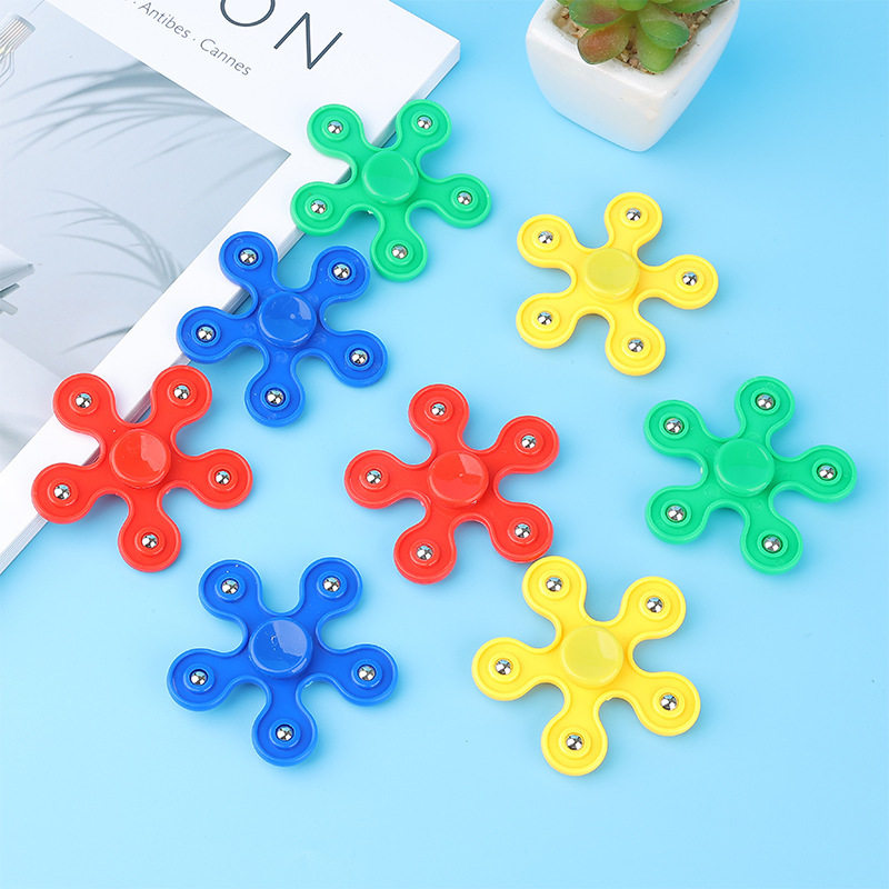 5-Bead Finger Spinner, Five-Blade Bearing, Pentagonal Steel Ball, Spiral Finger Decompression Toy Wholesale