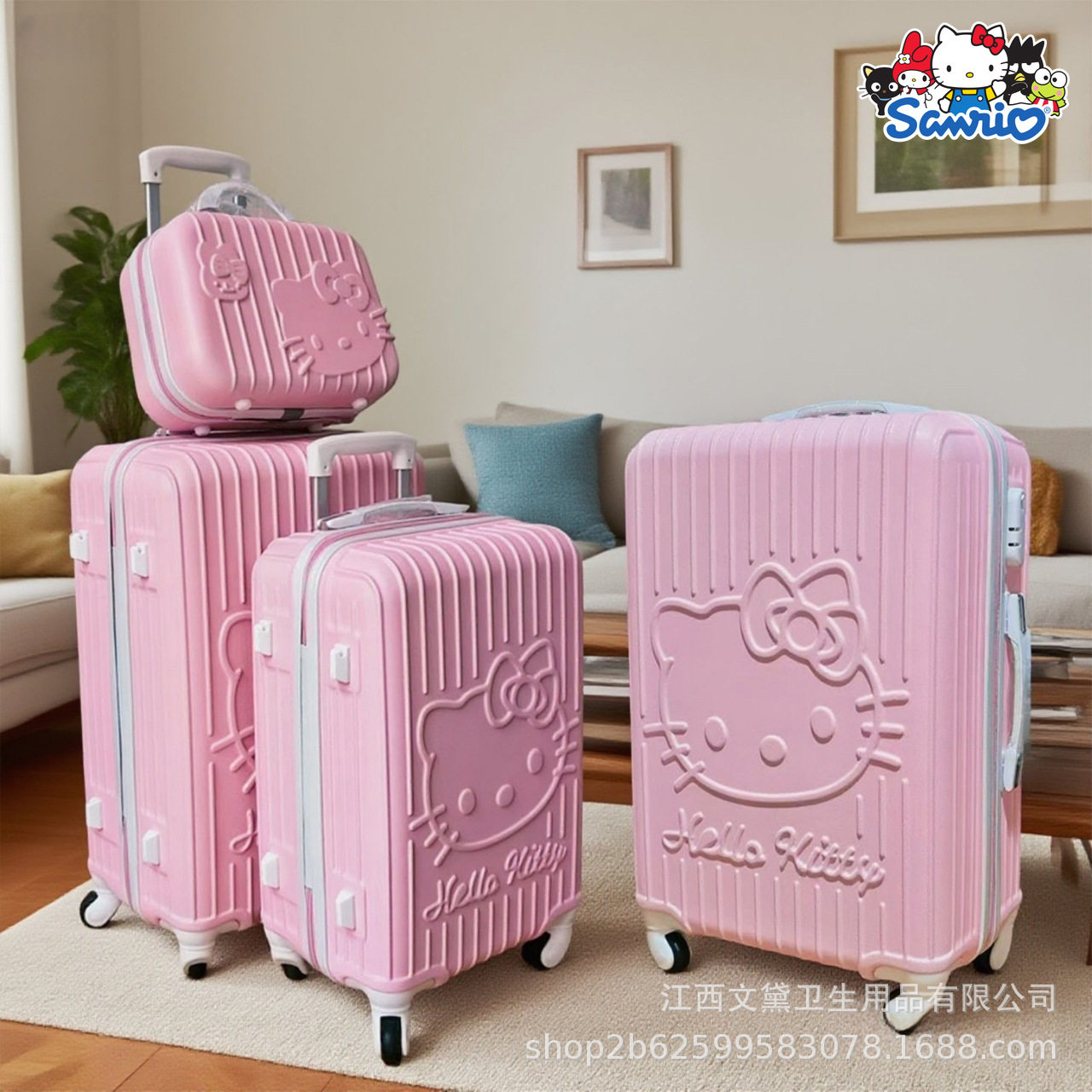 [Temu Can Send Yiwu Jit] Podkt Cat Trolley Case Universal Wheel Suitcase Student Kidsren's Trolley Case