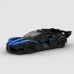 Compatible with Lego small particles luxury sports car racing moc children's toys DIY blocks puzzle cross-border toys wholesale