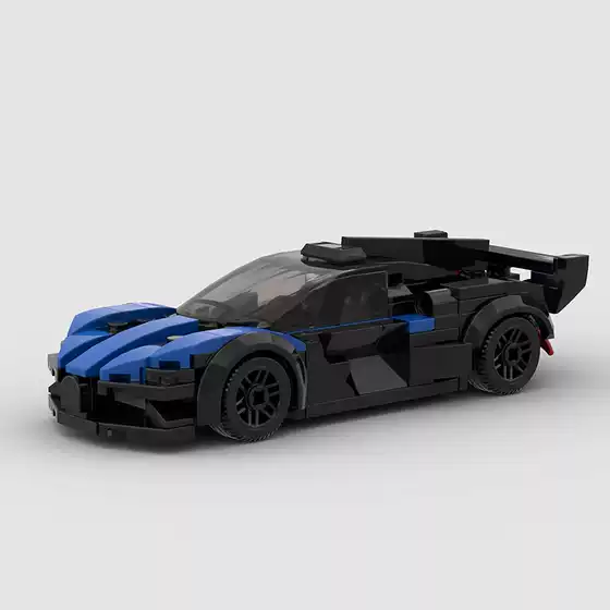Compatible with Lego small particles luxury sports car racing moc children's toys DIY blocks puzzle cross-border toys wholesale