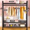 Clothes Drying Rack Floor-Standing Bedroom Clothes Rack Balcony Clothes Drying Rack Household Simple Clothes Drying Rod Dormitory Clothes Drying Dormitory