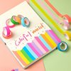 Foreign Trade Supply Pure Color Handbook Tape Fluorescent Rainbow DIY Collage Decorative Material Cross-Border Wholesale Washi Tape
