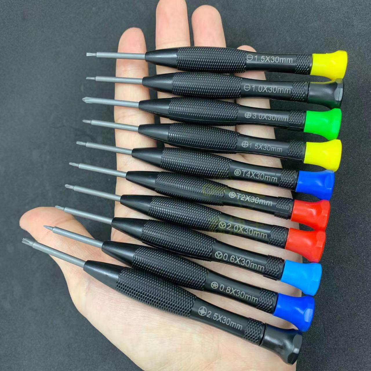 Набор отверток с узором рыбьей чешуи S2, сильный магнитный закаленный крестовый набор отверток T8, однословоная отвертка для разборки мобильного телефона, ремонт часов T5