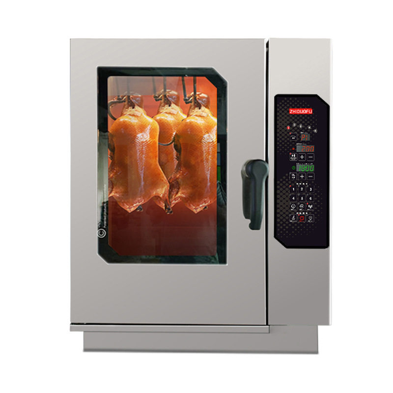 智能烤鸭炉商用全自动烧鸡烧鸭五花肉电烤炉多功能旋转吊炉烤箱