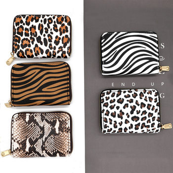 Cross-border New Organ Card Bag Women's High-end Leopard Print Wallet Men's Large Capacity Multi-card Multi-function ID Holder