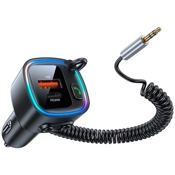 Car Bluetooth FM Charger with Audio Line Two-in-One Cross-Border E-Commerce Explosions AliExpress Amazon Car Express